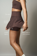 DRIFT SKIRT - ROOTED BROWN