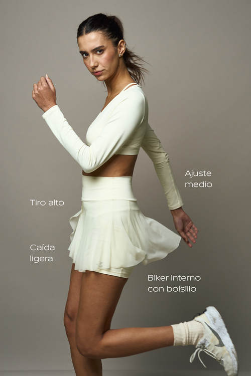 DRIFT SKIRT - LUMINOUS IVORY