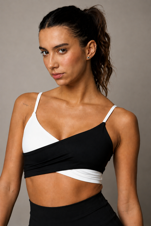 DUALITY TOP - LUMINOUS IVORY & ENDURING BLACK