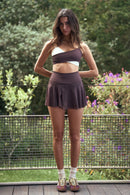 DUALITY TOP - LUMINOUS IVORY & ROOTED BROWN