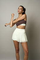 DUALITY TOP - LUMINOUS IVORY & ROOTED BROWN