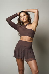 DRIFT SKIRT - ROOTED BROWN