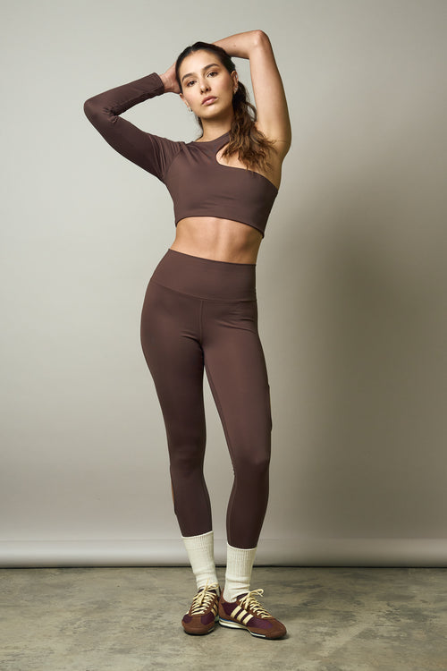 RISE LEGGINGS - ROOTED BROWN
