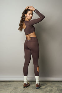 RISE LEGGINGS - ROOTED BROWN