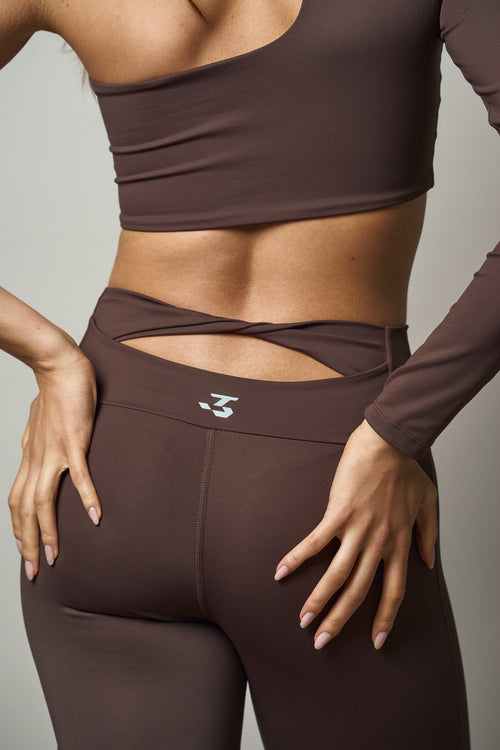 RISE LEGGINGS - ROOTED BROWN